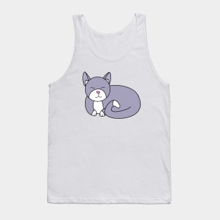 Grey Kitty Tank Top